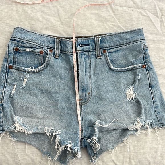 Abercrombie & Fitch Cut Off Jean Shorts Size 27 - Picture 7 of 7
